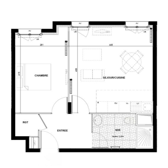  LOGER 9 : Appartement | DRANCY (93700) | 44 m2 | 222 000 € 
