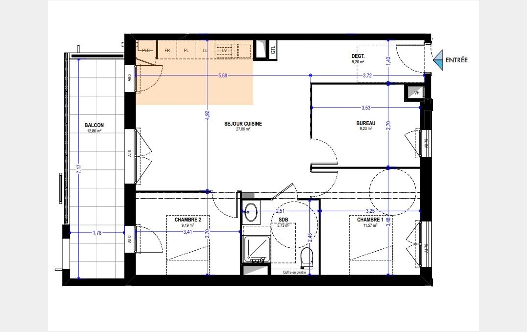 LOGER 9 : Appartement | ROSNY-SOUS-BOIS (93110) | 68 m2 | 250 000 € 
