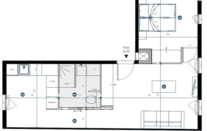  LOGER 9 Appartement | PARIS (75019) | 42 m2 | 424 900 € 